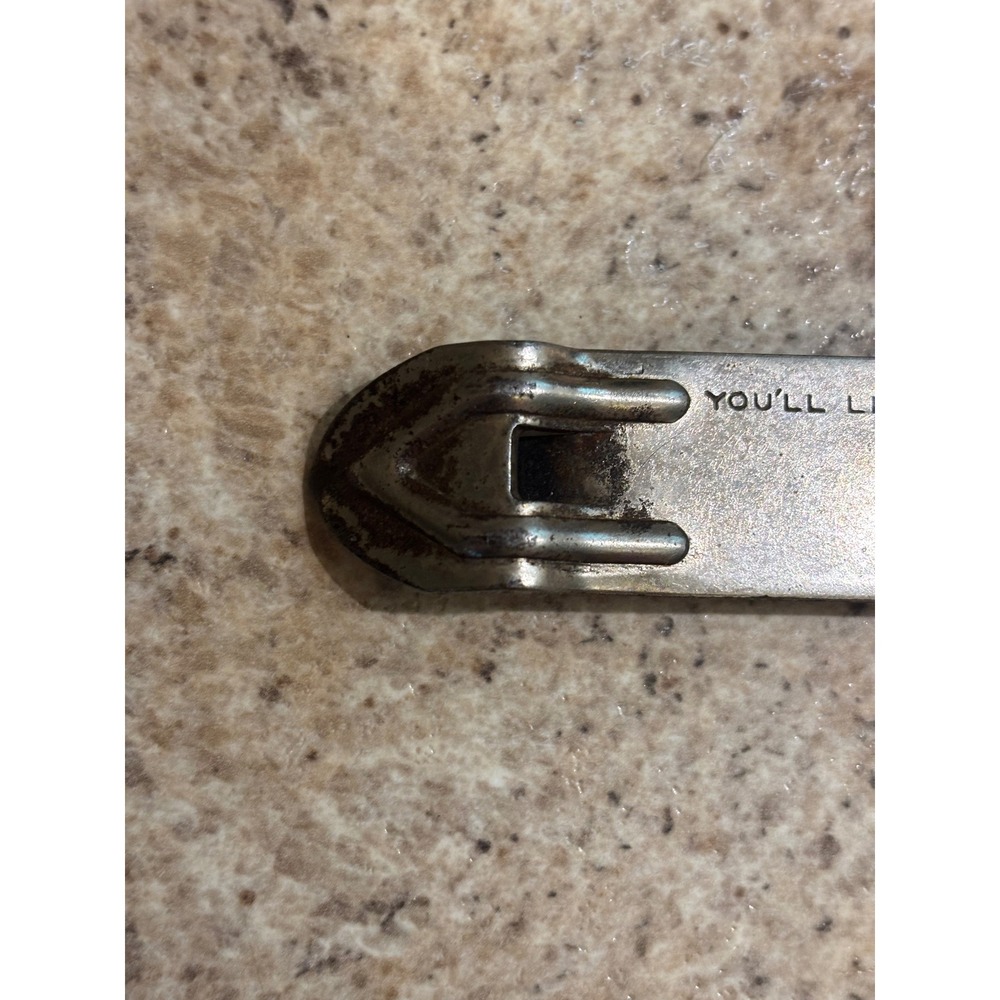 Vintage Stroh's Beer Church Key Bottle Can Opener Vaughan Detroit Michigan 4in - Picture 3 of 9